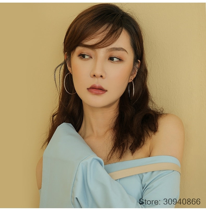 Silver Hoop Earring For Women - Shopeasywear