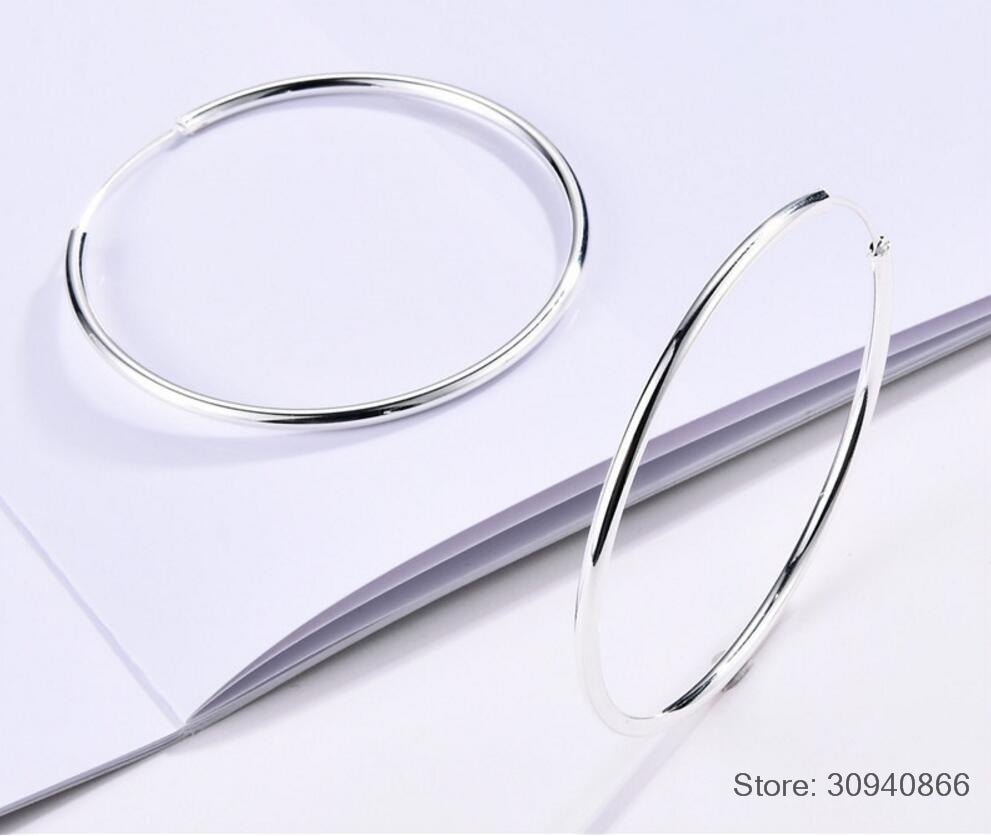 Silver Hoop Earring For Women - Shopeasywear