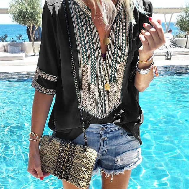 Women Bohemian Loose Clothing - Shopeasywear