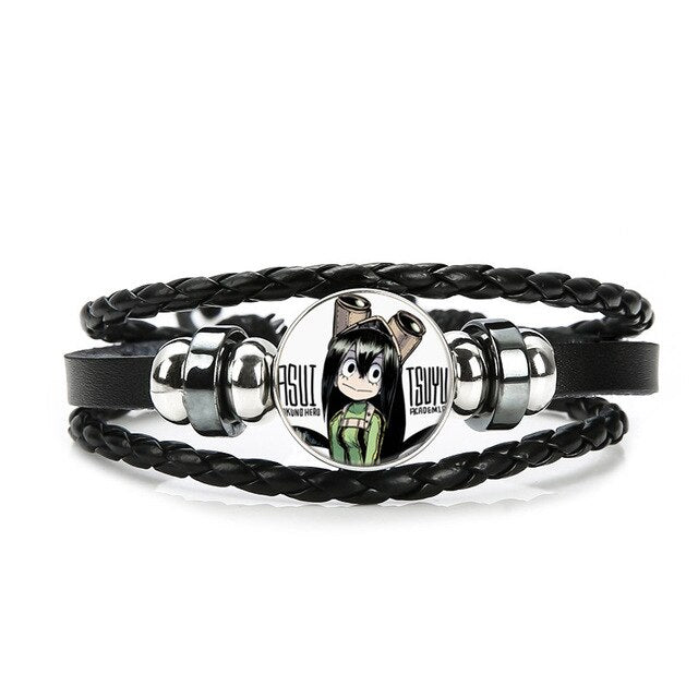 Boku No Hero Academia Bracelet My Hero Academia Charms Bracelet Kids Boy Punk Multilayer Leather Bracelets Jewelry - Shopeasywear