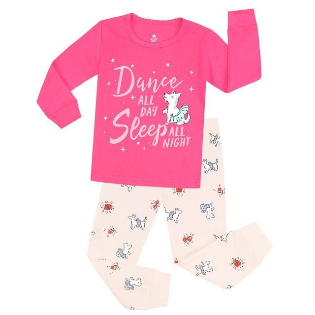 Cotton Boys Girls Kids Pajamas Sets