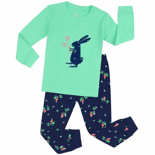 Cotton Boys Girls Kids Pajamas Sets