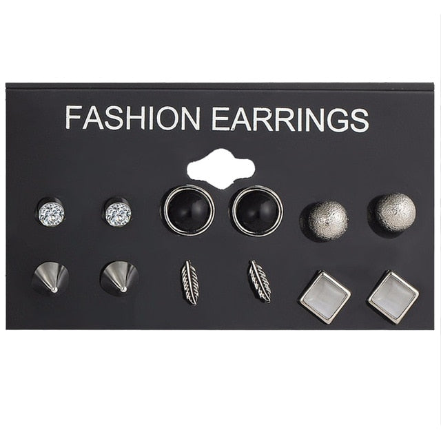 Minimalist Mixed Small Earrings Set - Shopeasywear