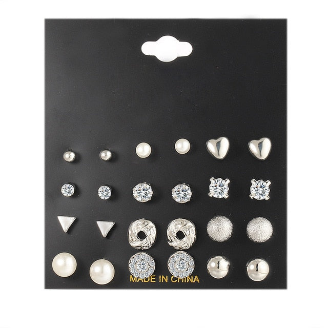 Minimalist Mixed Small Earrings Set - Shopeasywear