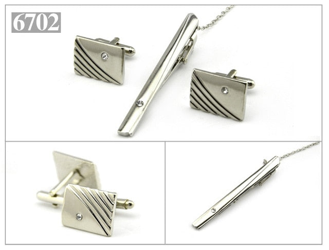 Gold Tie Clip and Cufflink Set For Men - Shopeasywear