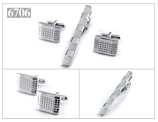 Gold Tie Clip and Cufflink Set For Men - Shopeasywear