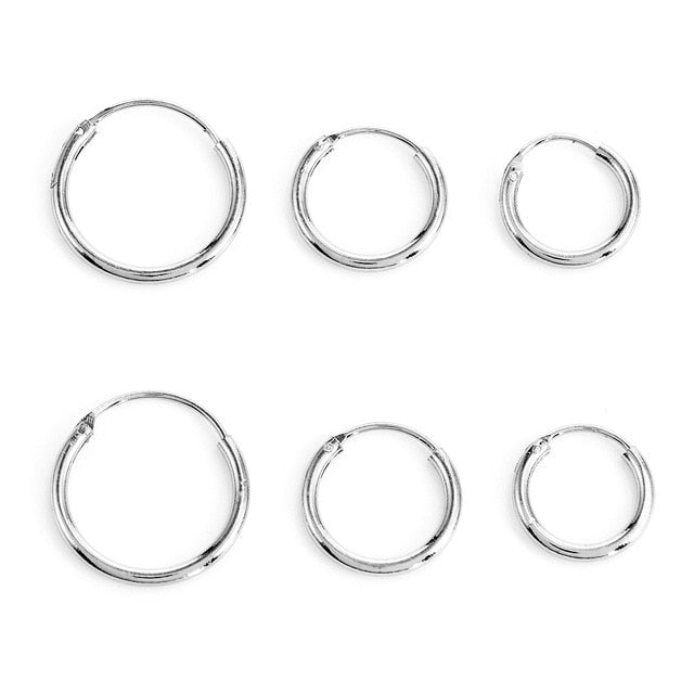 Simple Round Circle Small Ear Stud Earring - Shopeasywear