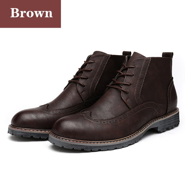High Top Vintage Men Boots