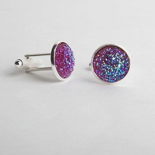 Drusy Stone Cufflinks for Men - Shopeasywear