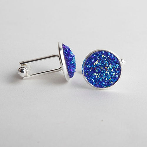 Drusy Stone Cufflinks for Men - Shopeasywear