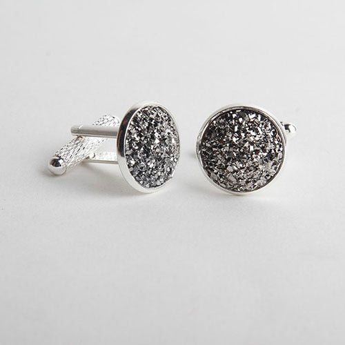 Drusy Stone Cufflinks for Men - Shopeasywear