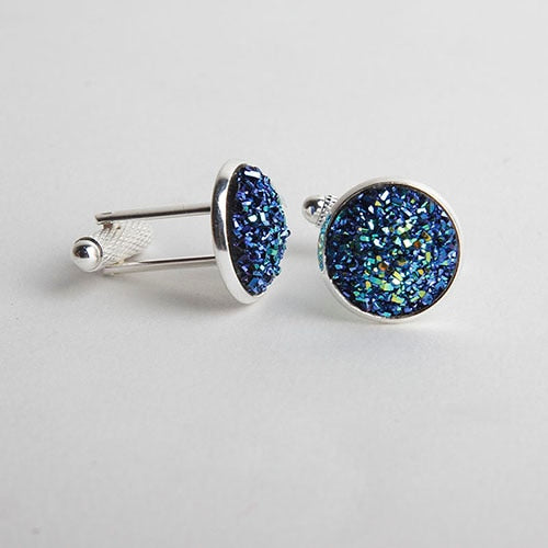 Drusy Stone Cufflinks for Men - Shopeasywear