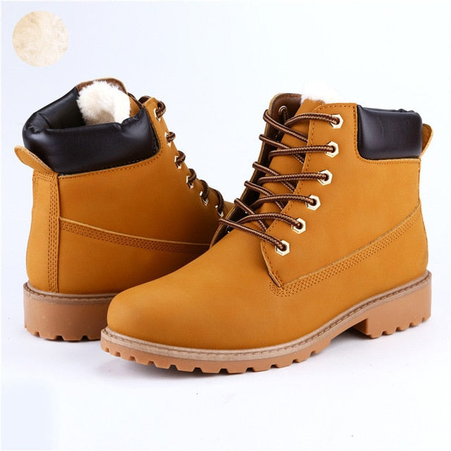 Faux Leather Men Boots