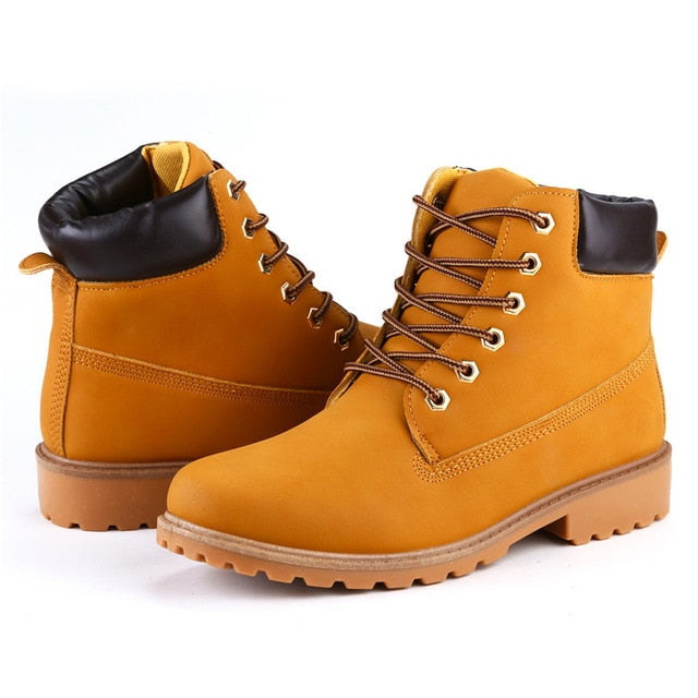 Faux Leather Men Boots