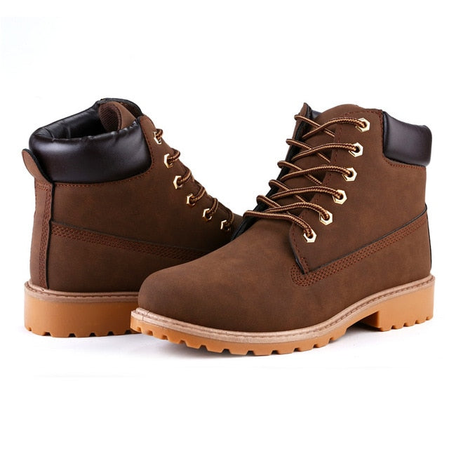 Faux Leather Men Boots