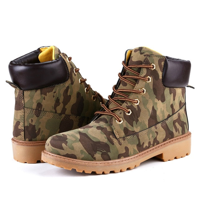 Faux Leather Men Boots