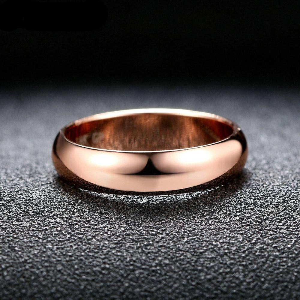 Double Fair Simple Design Couple Rings