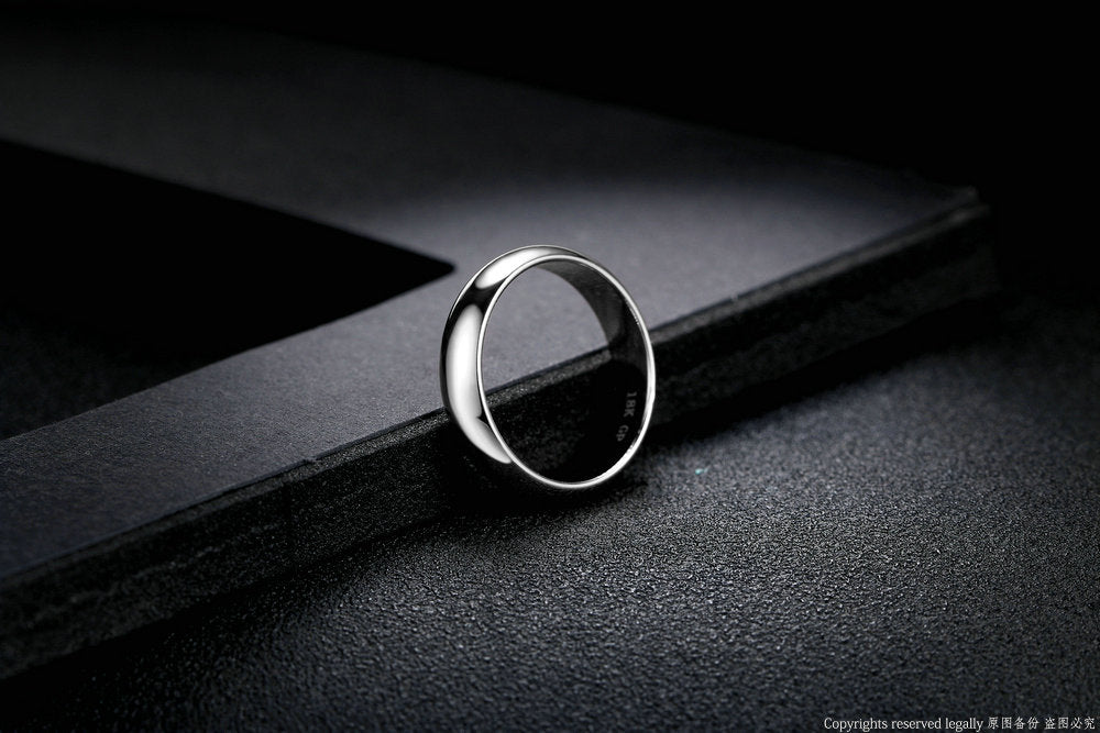 Double Fair Simple Design Couple Rings