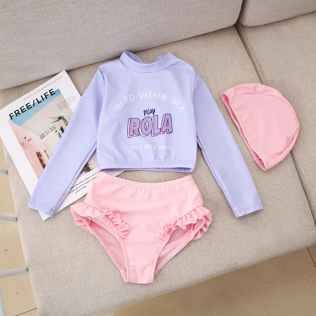 One Piece Children Swimming Suit