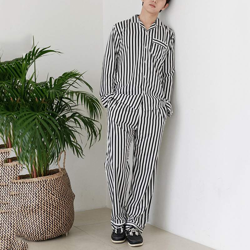 New Striped Couple Pajamas Sets