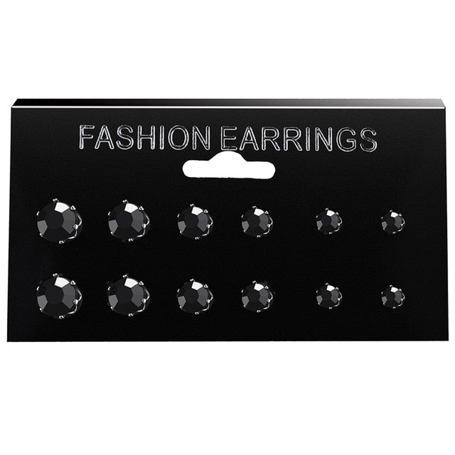 Shiny Wedding Stud Earrings Set For Women - Shopeasywear