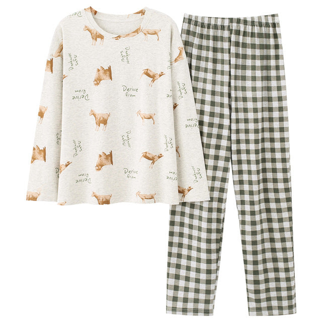 Top + Long Pant Woman Pajama Set