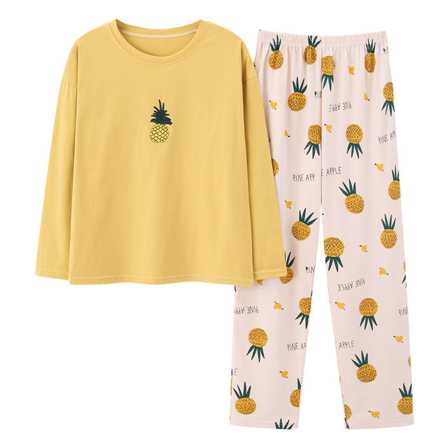 Top + Long Pant Woman Pajama Set