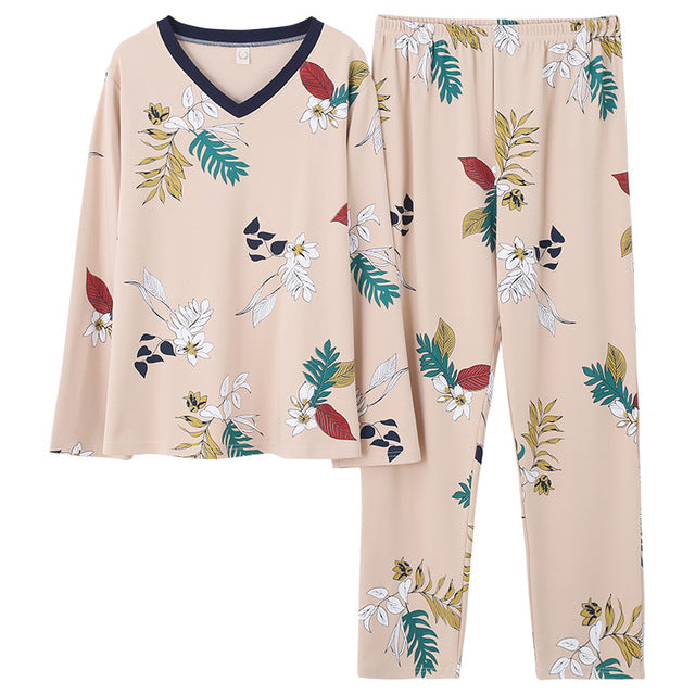 Top + Long Pant Woman Pajama Set