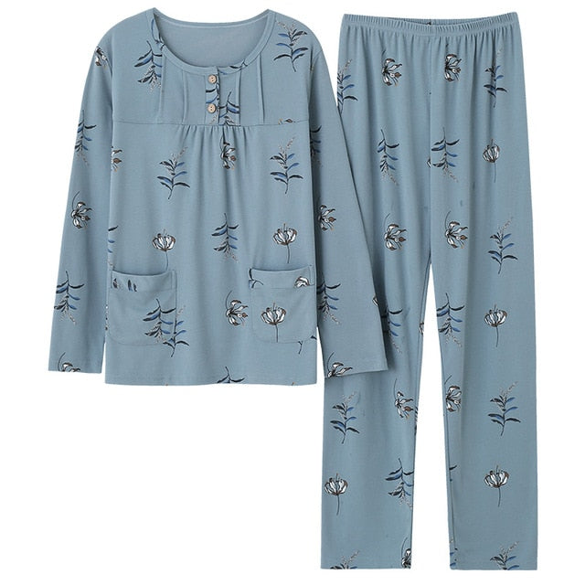 Top + Long Pant Woman Pajama Set