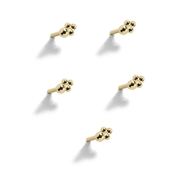 Female Safety Pin Crystal CZ Earrings - Shopeasywear