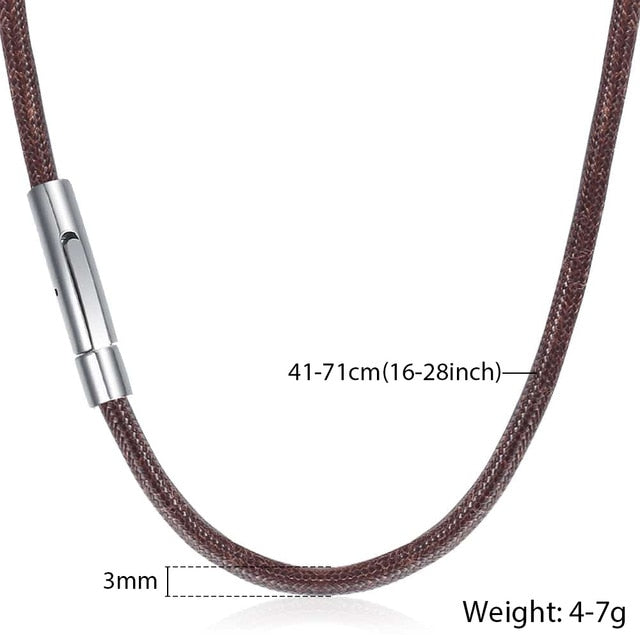 Man-made Leather Necklaces for Men - Shopeasywear
