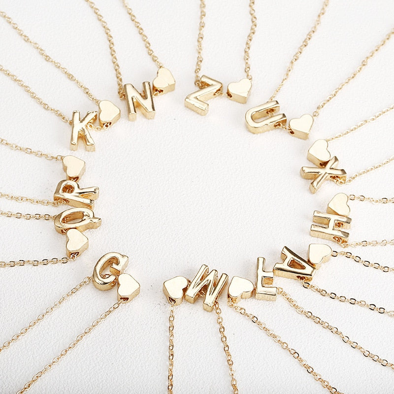 Personalized Letter Name Choker Necklaces