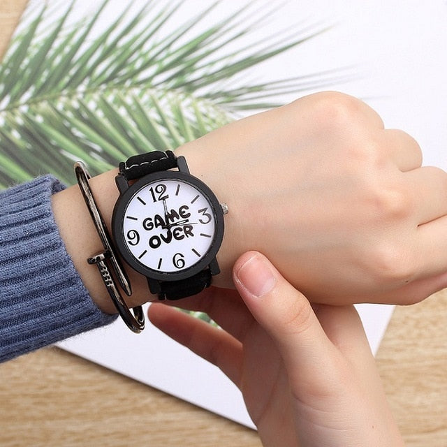 Game Over Women Bracelet Watch - Shopeasywear