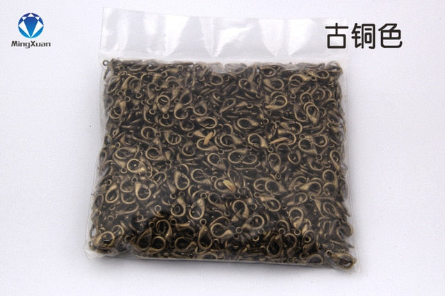 100pcs Lobster Clasps for Bracelets Necklaces 10-18mm - Jeglow store