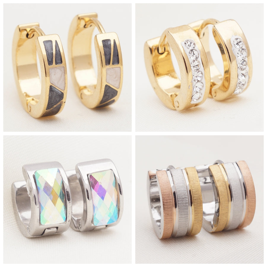 Geometric Stainless Steel Earrings - Shopeasywear