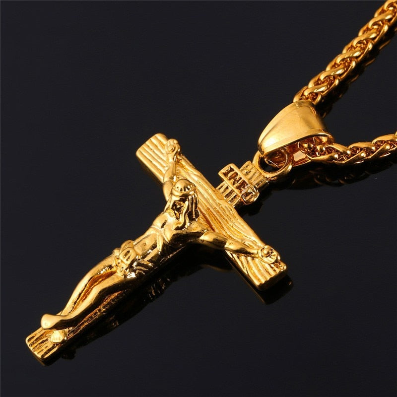 Religious Jesus Cross Necklace - Shopeasywear