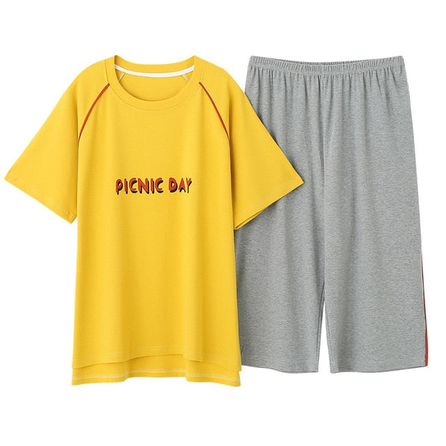 Newest Summer 100% Cotton Cartoon Women Pajamas