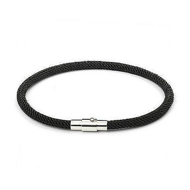 Personalized Color Nylon Magnet Clasp Dating Men's and Women's ID Bracelets Banquet Daily Bracelet - Shopeasywear