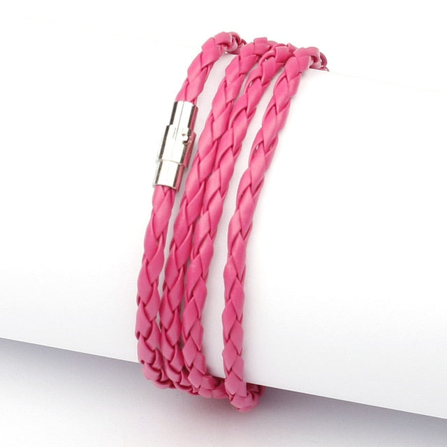 Personalized Color Nylon Magnet Clasp Dating Men's and Women's ID Bracelets Banquet Daily Bracelet - Shopeasywear