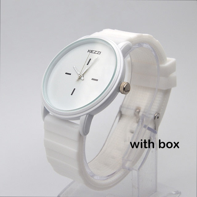 Black White Silicone Watches - Shopeasywear