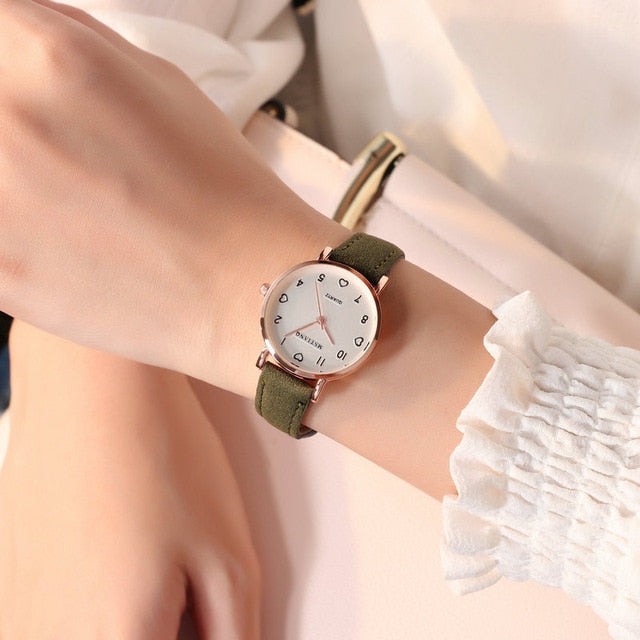 Simple Vintage Women Small Dial Watch - Shopeasywear