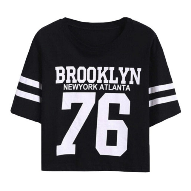Fashion Crop Top T-shirt for Women