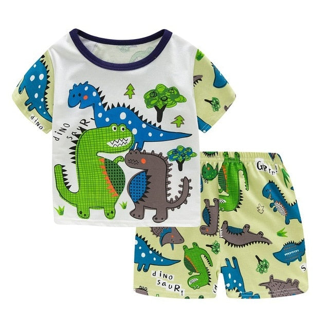 Children Excavator Pajamas For Boys