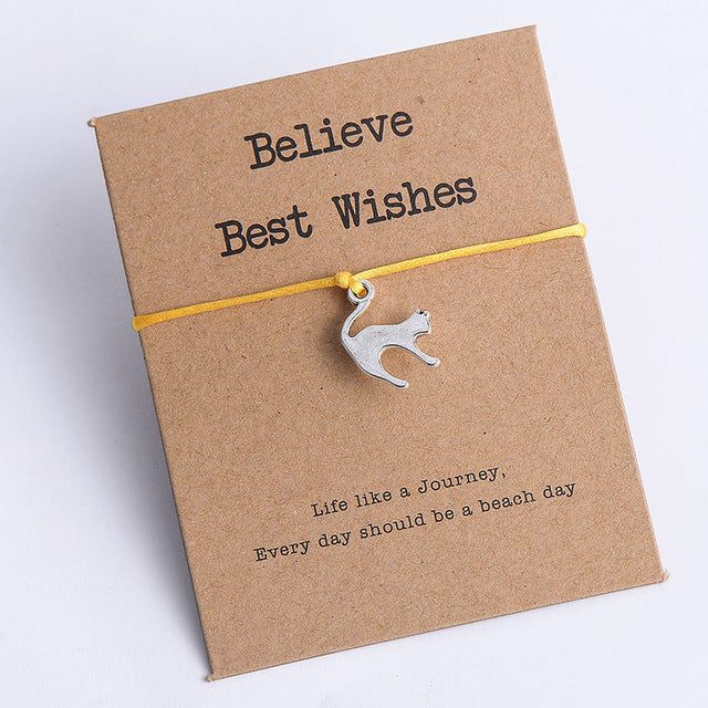 Animal Cat Charm Bracelet for Men Women Kids - Shopeasywear