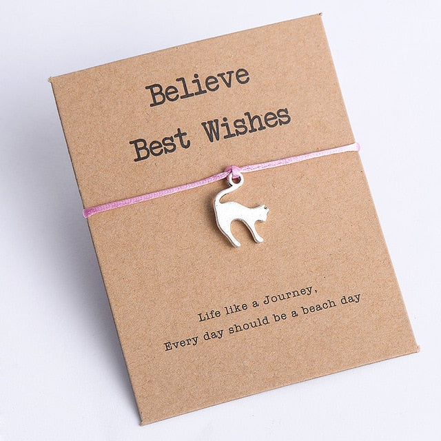 Animal Cat Charm Bracelet for Men Women Kids - Shopeasywear