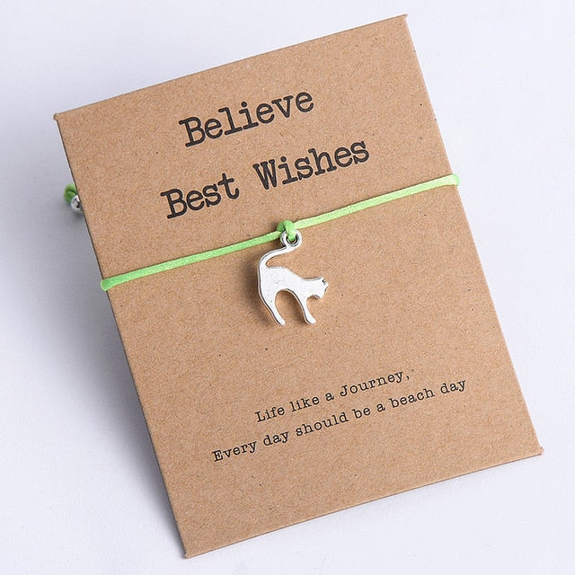 Animal Cat Charm Bracelet for Men Women Kids - Shopeasywear