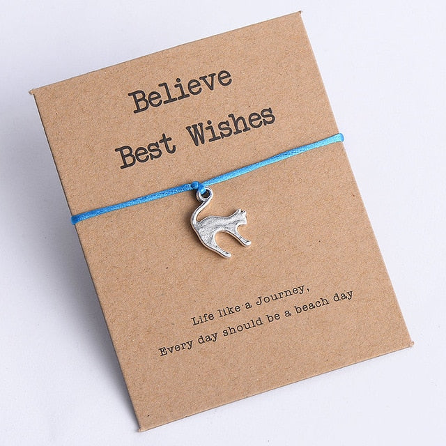 Animal Cat Charm Bracelet for Men Women Kids - Shopeasywear