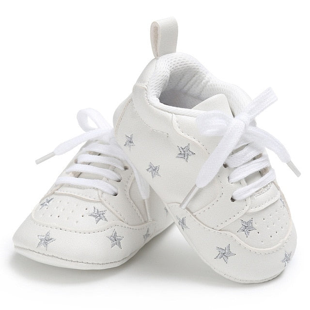 Newborn Print Heart Star Baby Sneaker - Jeglowstore