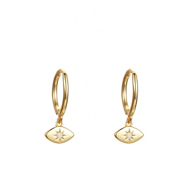 Huggies Circle Drop Earring - Shopeasywear