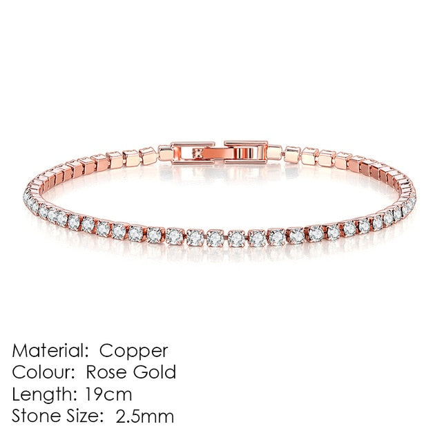 ZHOUYANG Bracelet For Women Luxury Style 4 Color 4 Claws Mosaic Cubic Zirconia Silver Color Fashion Jewelry Gift H095 - Shopeasywear
